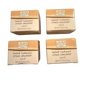 Laura Geller Baked Radiance Cream Concealer Sand Bundle of 4 New in Box